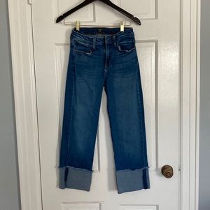 Just Black size 25 high waisted cuffed jeans—petite friendly!